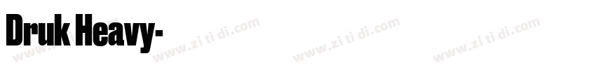Druk Heavy字体转换